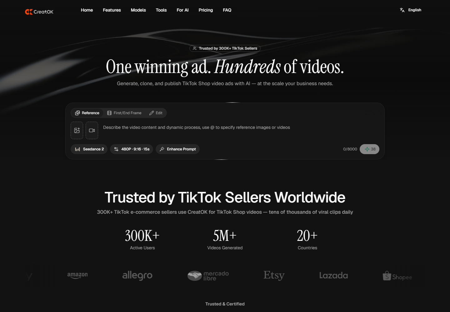 CreatOK homepage