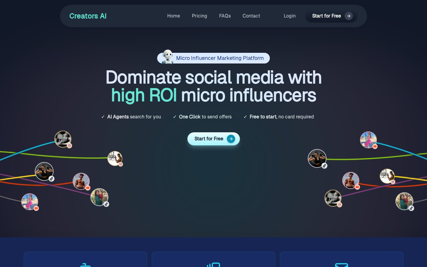 Creators AI Homepage