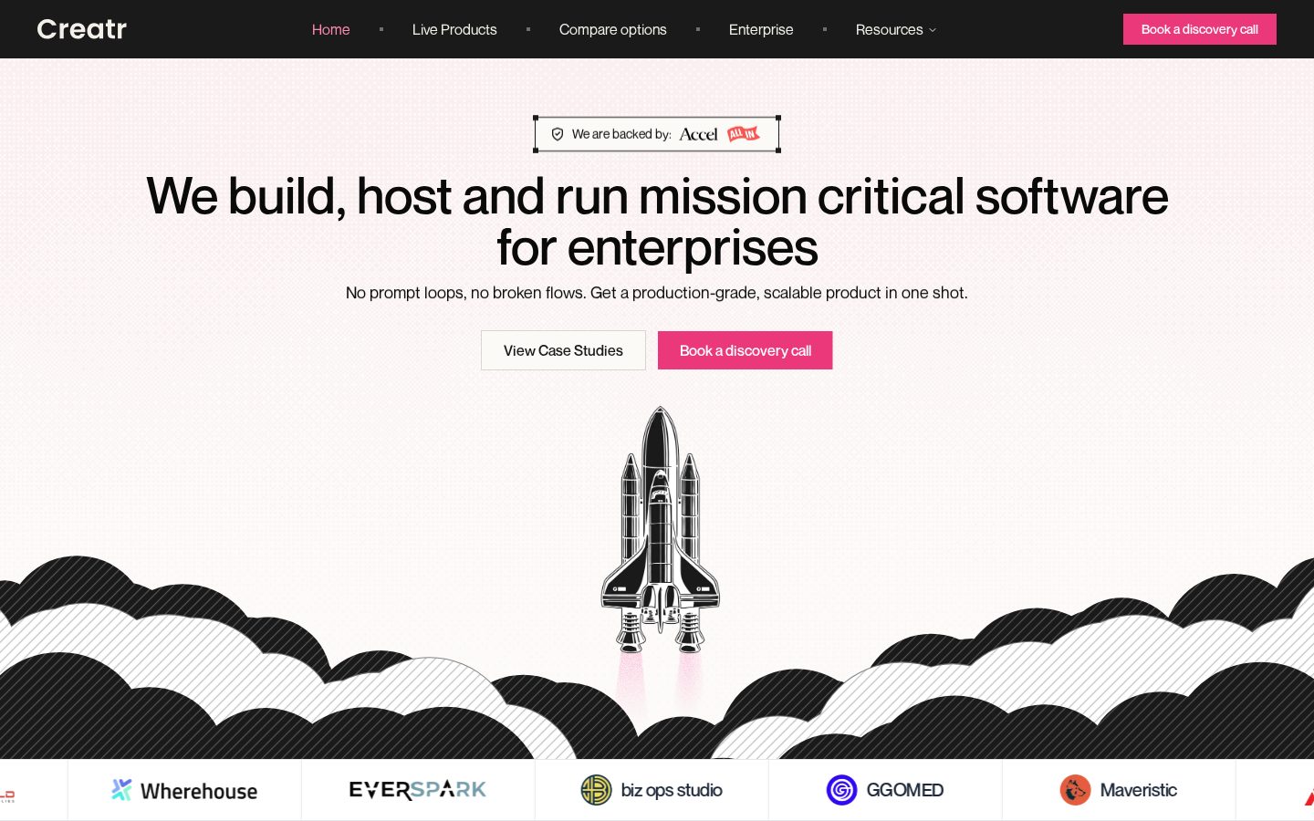 Creatr Homepage