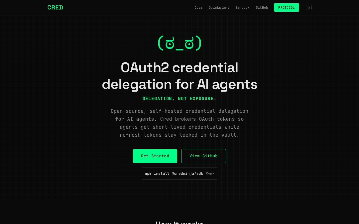 Cred Homepage