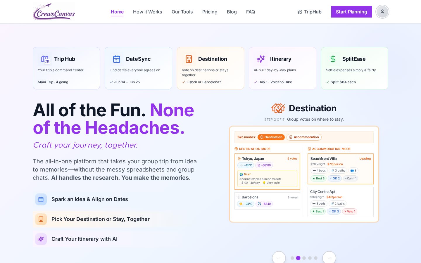 CrewsCanvas Homepage