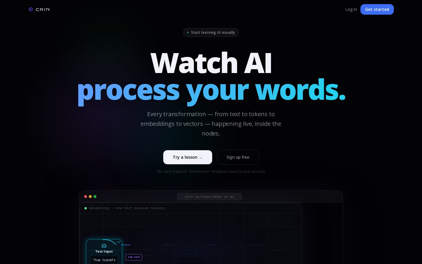 Crin AI Homepage