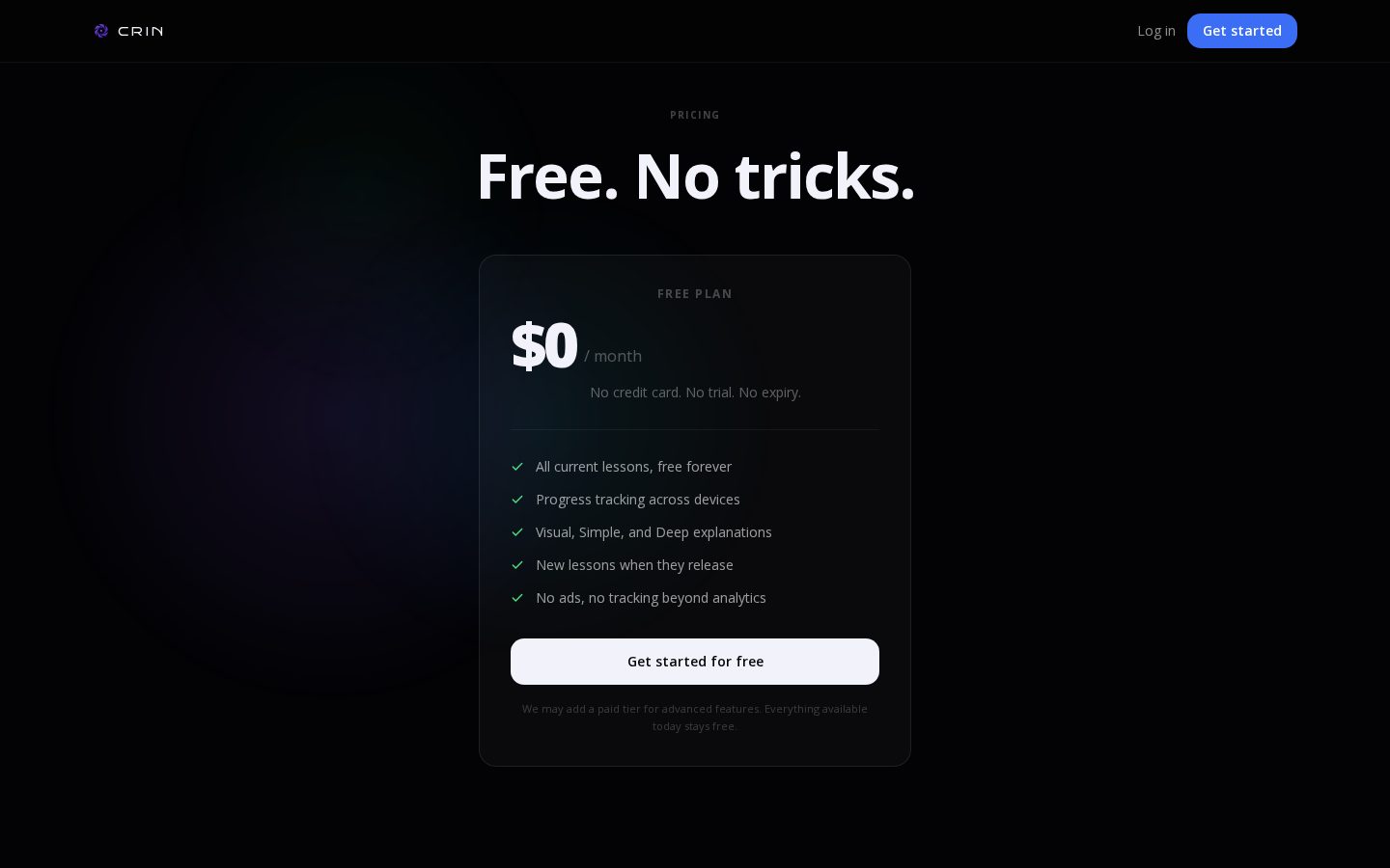 Crin AI Pricing