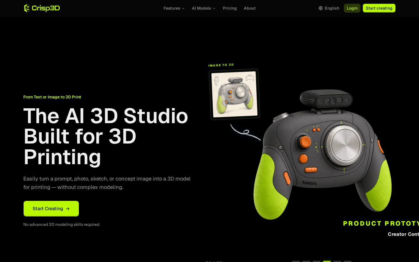 Crisp3D Homepage
