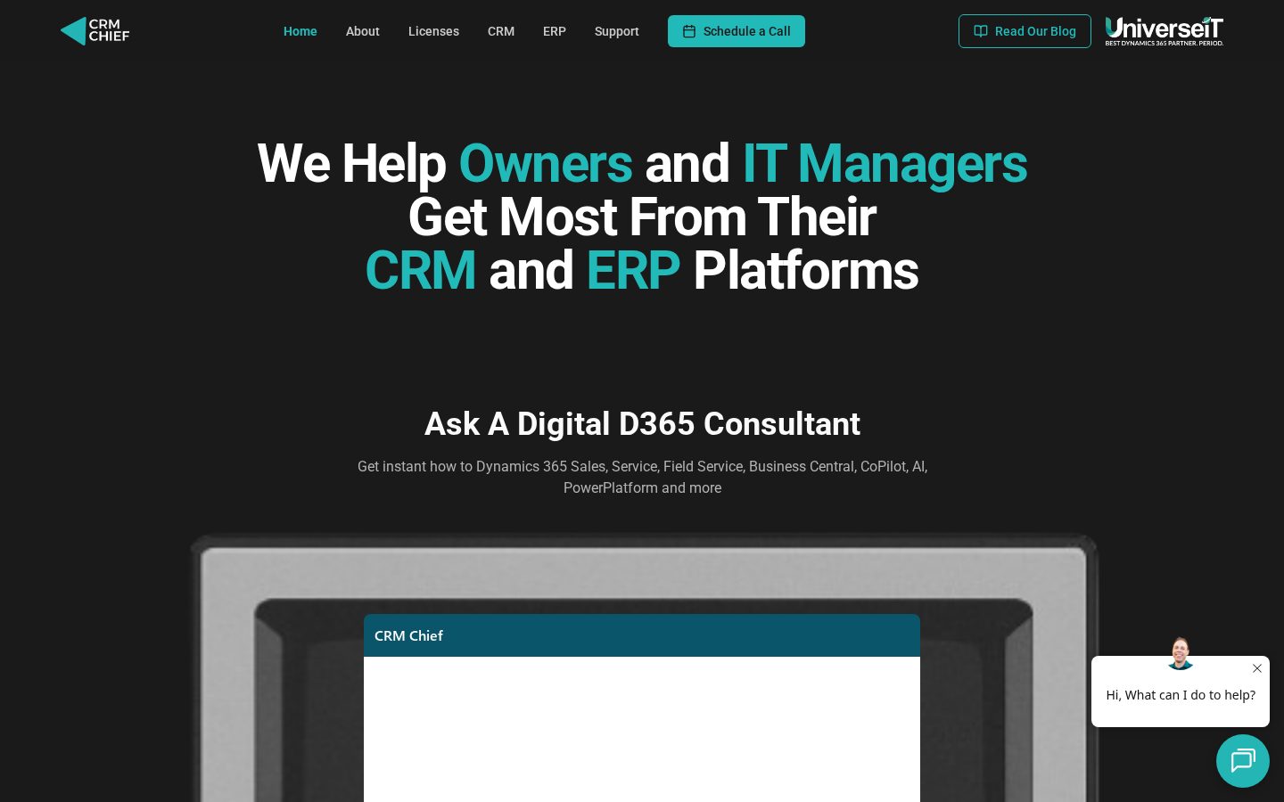 CRM Chief Homepage