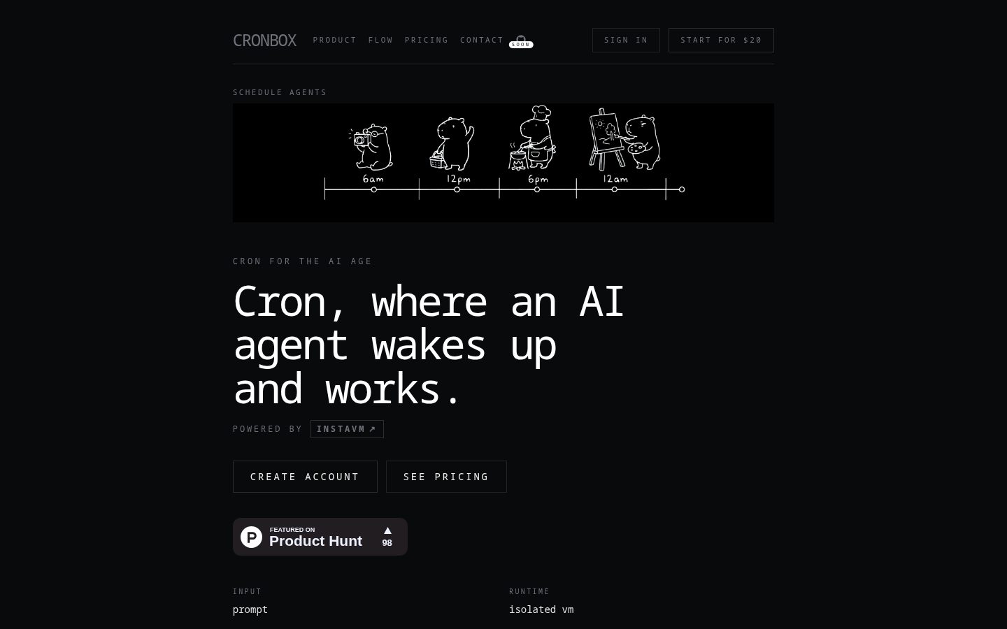 CronBox Homepage