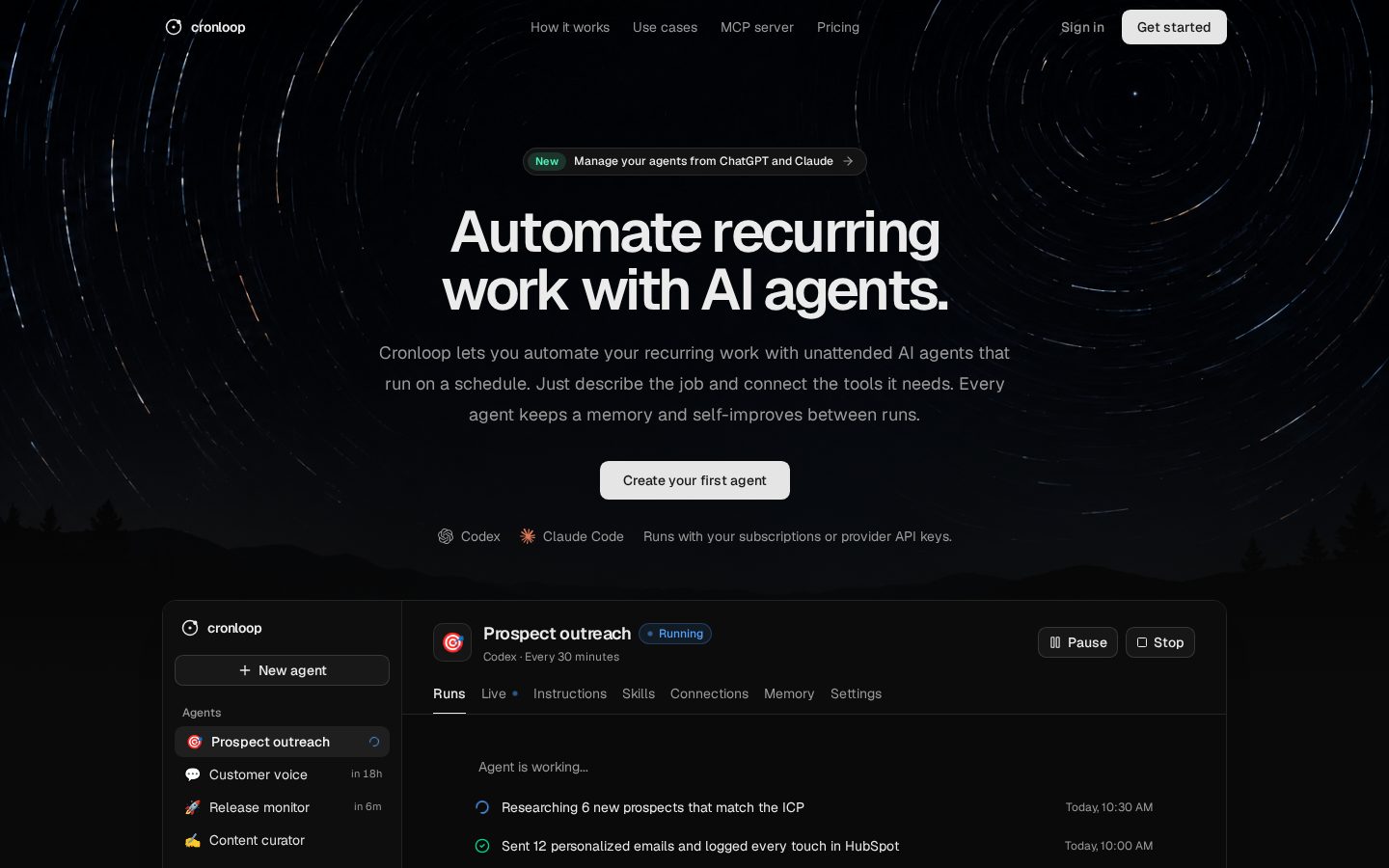 Cronloop Homepage