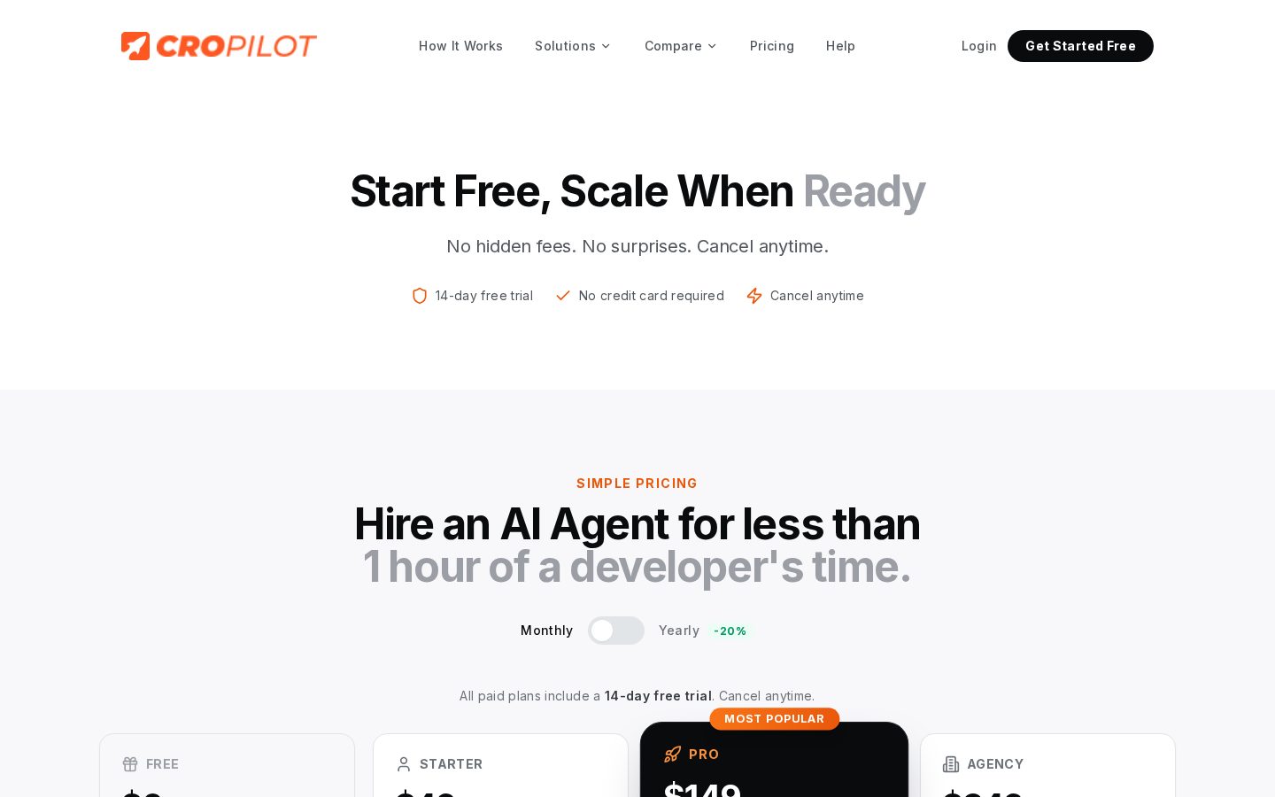 CroPilot Pricing
