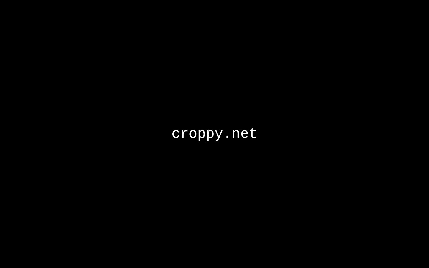 Croppy Homepage