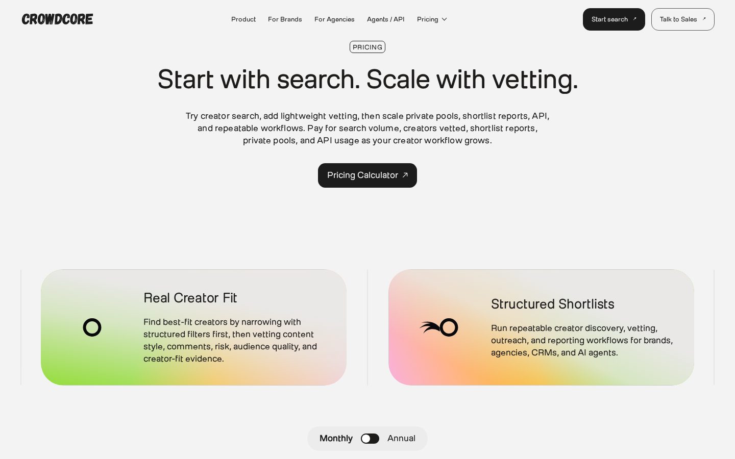 Crowdcore Pricing