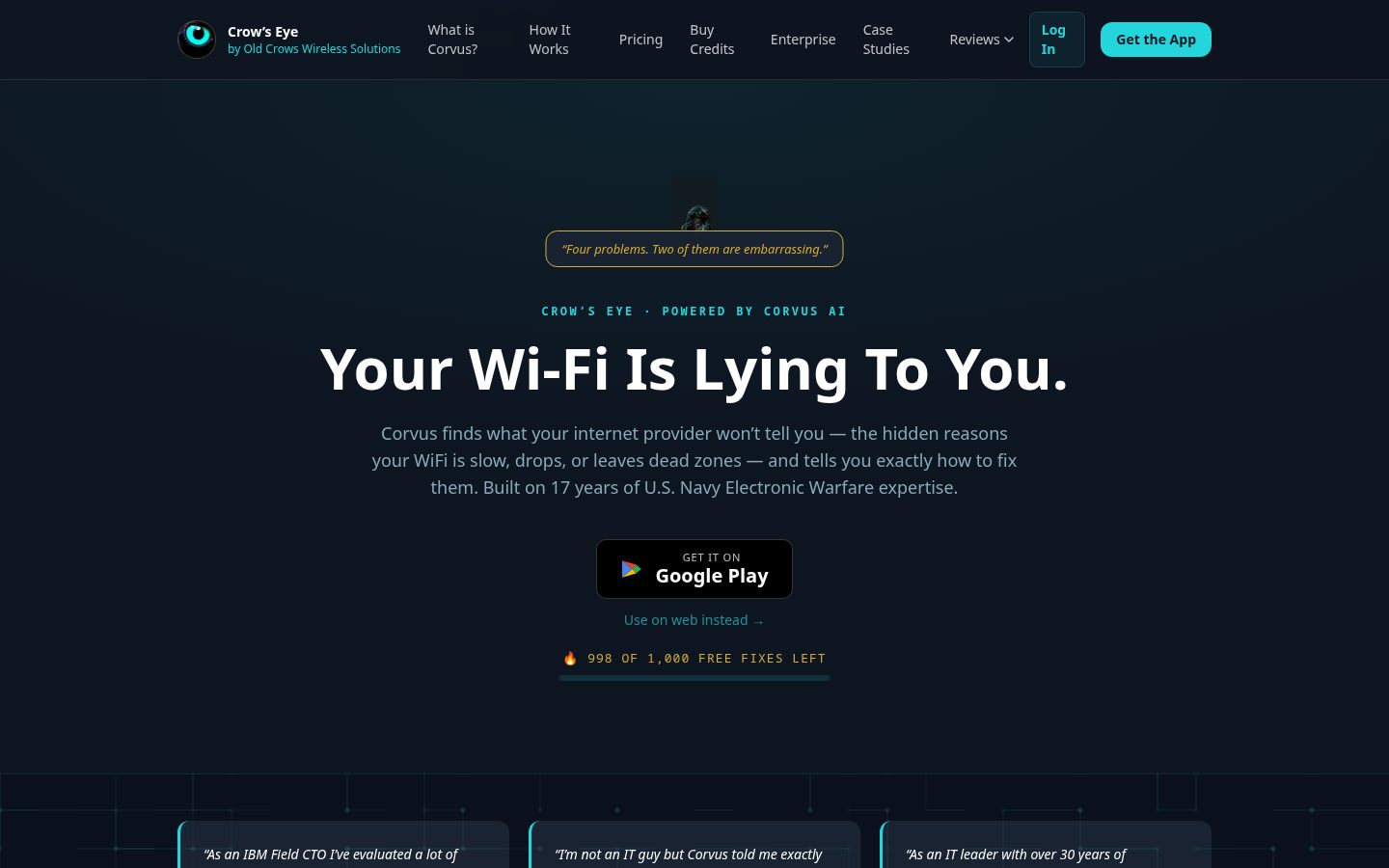 Crow's Eye Homepage