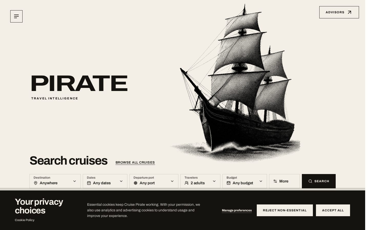 Cruise Pirate Homepage