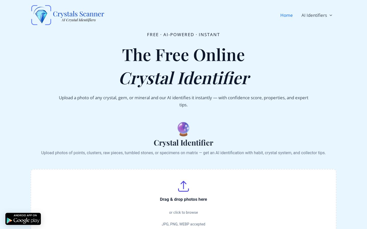 Crystal Scanner Homepage