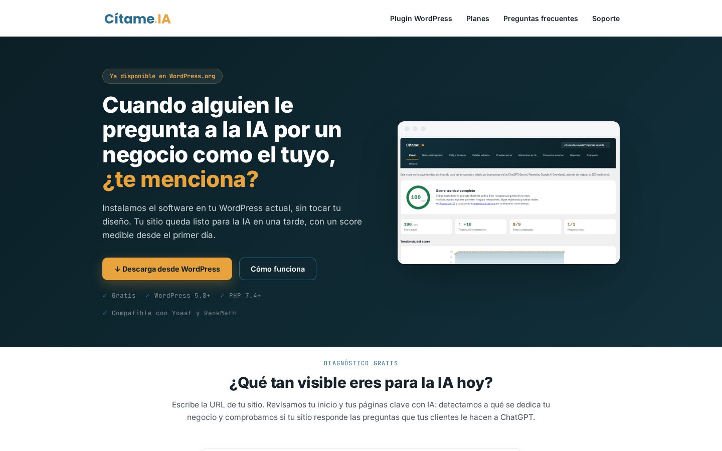 CítameIA Homepage