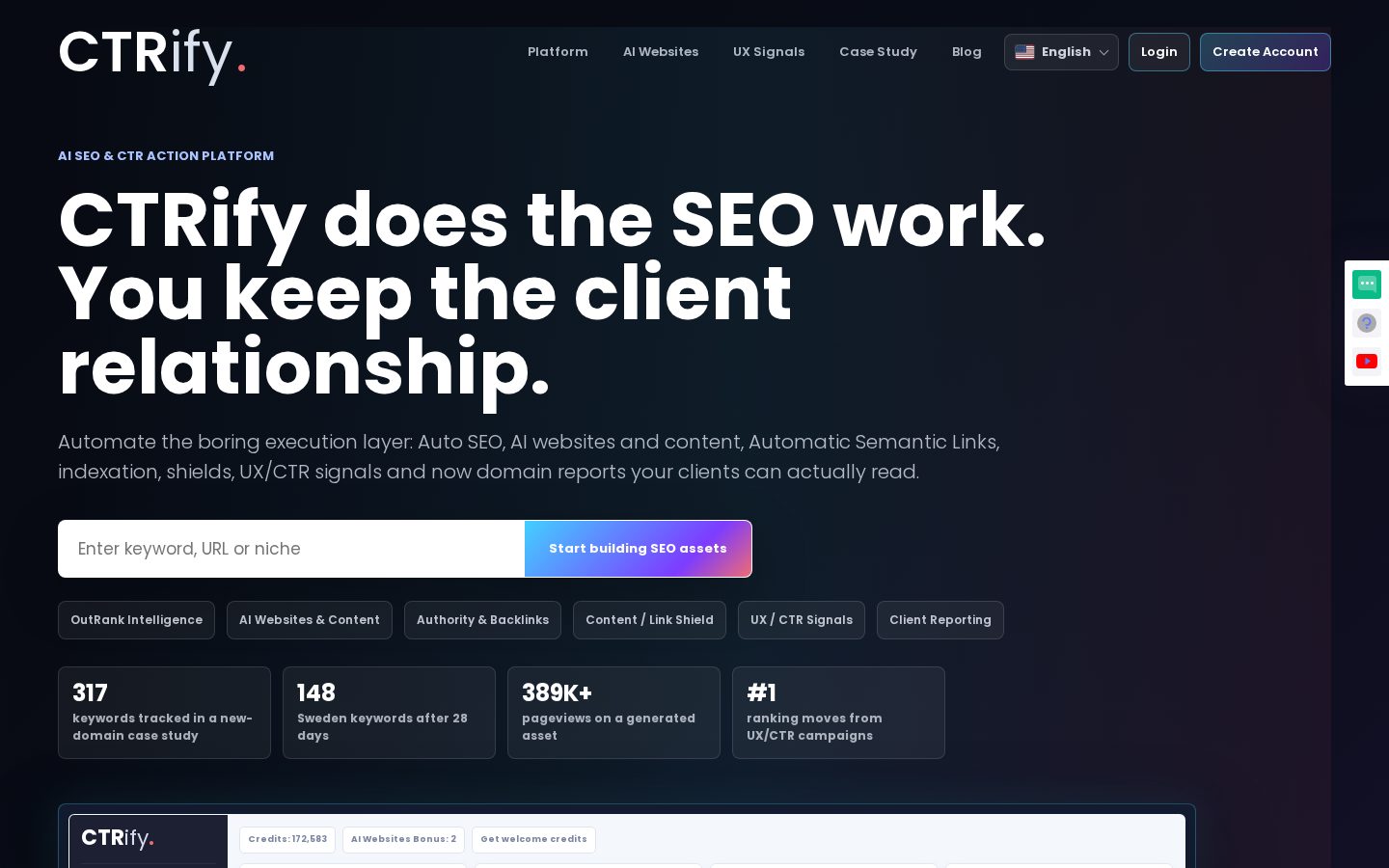 CTRify Homepage