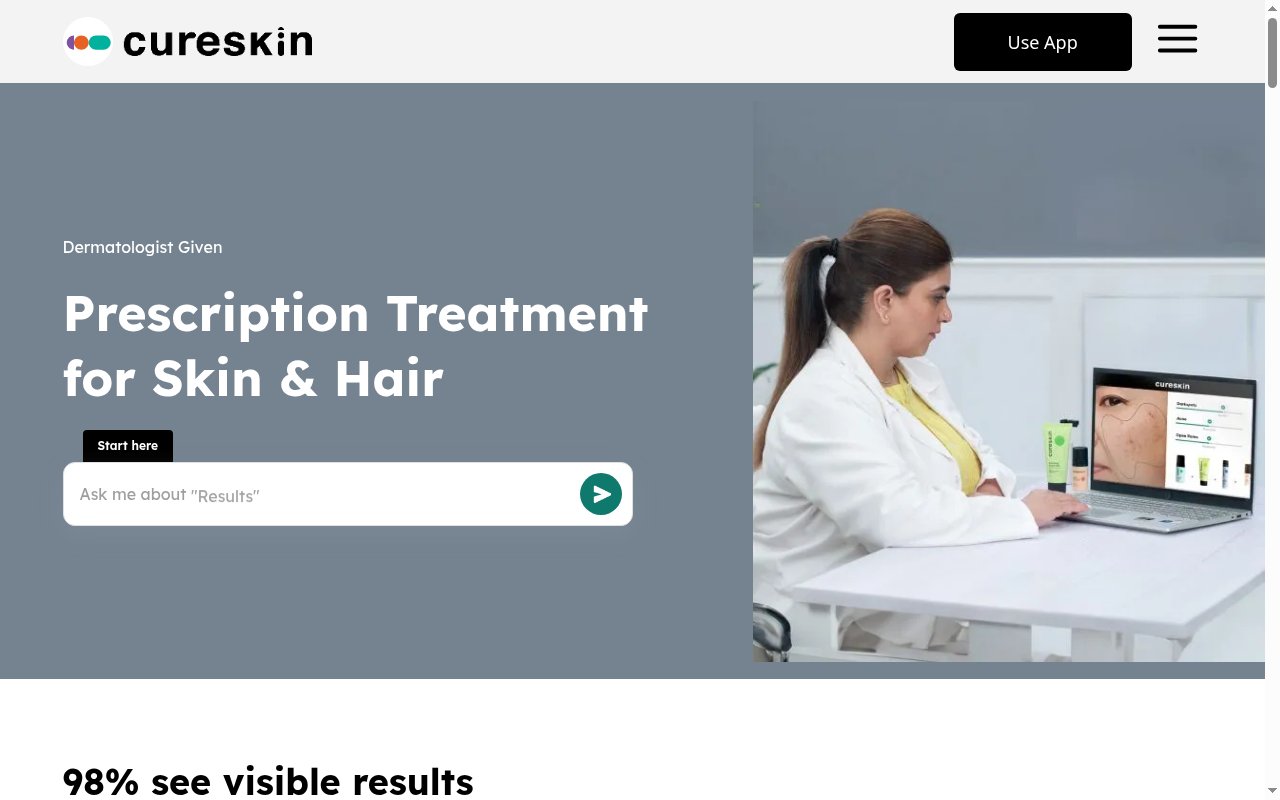 Cureskin homepage