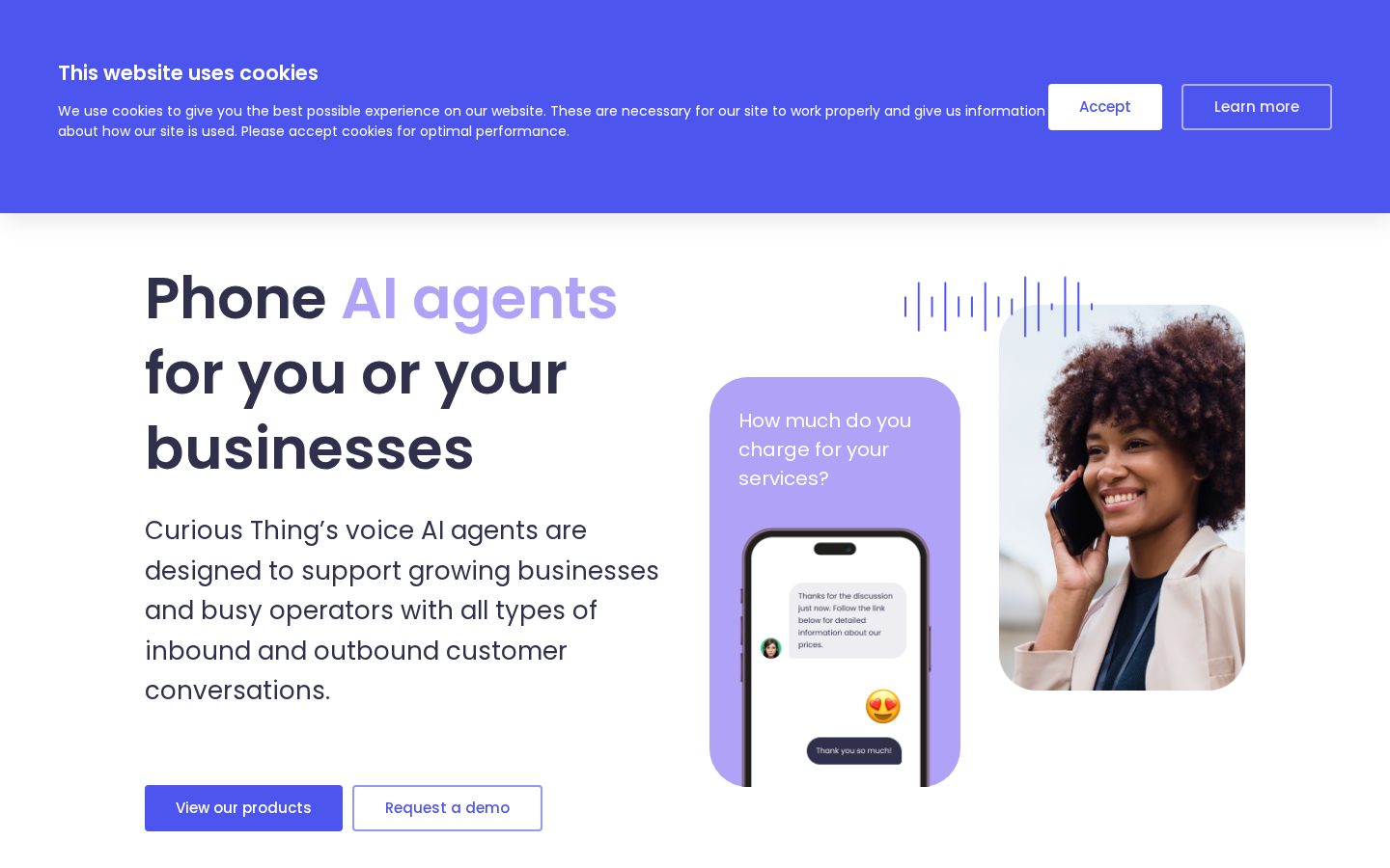 Curious Thing Homepage