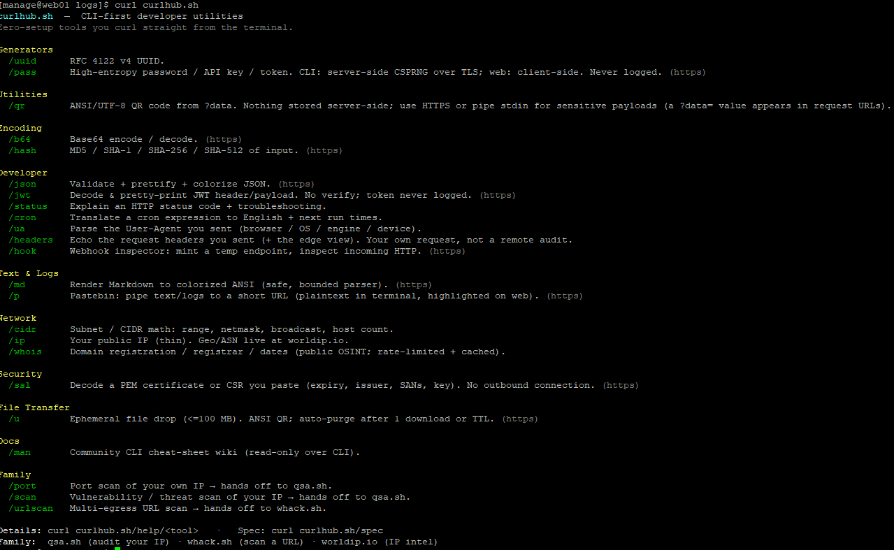 Current Available Tools & Usage Example
