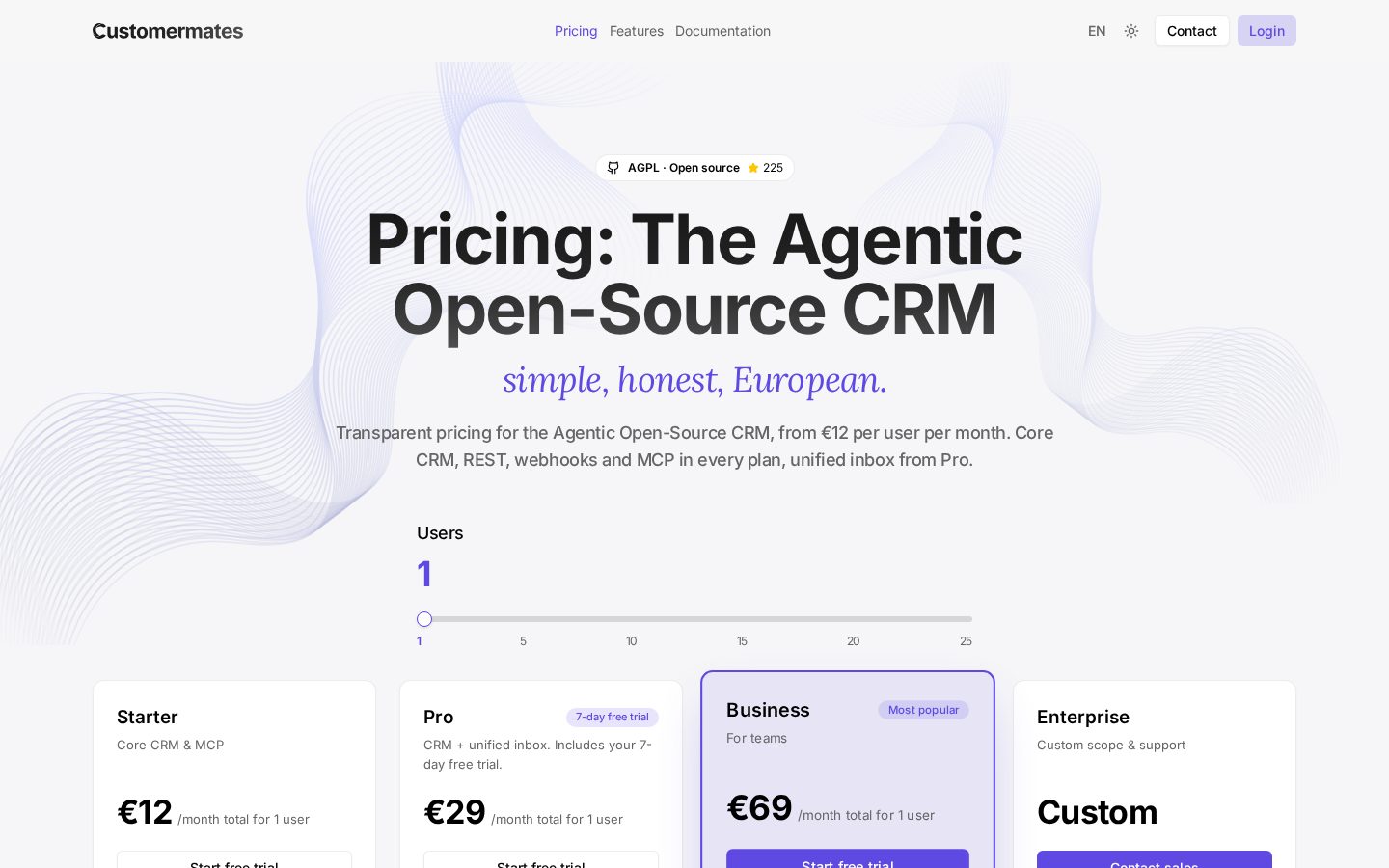 Customermates Pricing