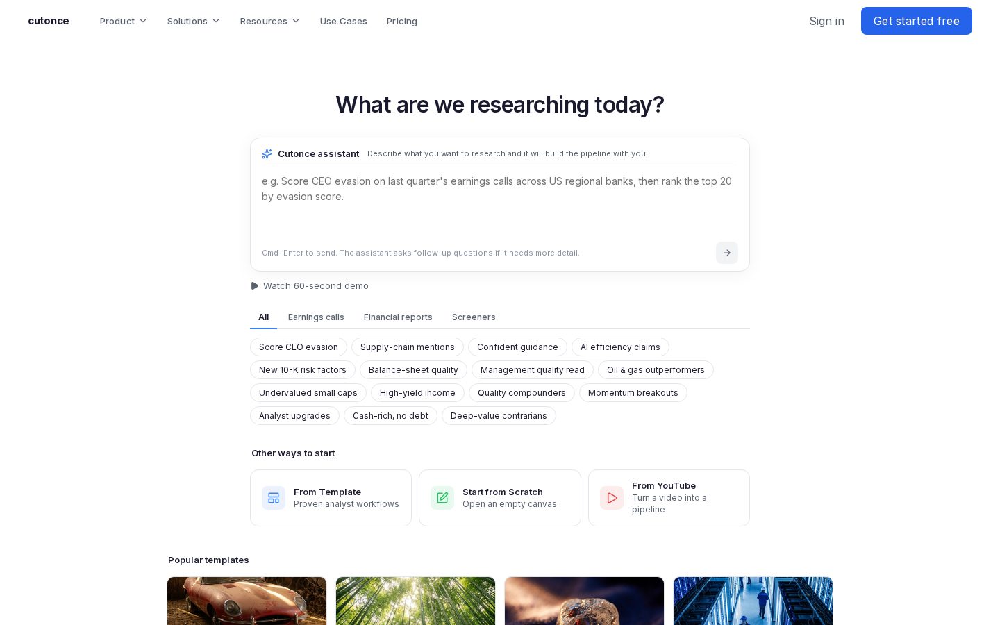Cutonce Homepage