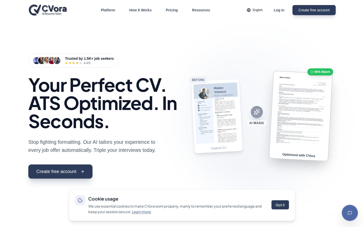 CVora Homepage