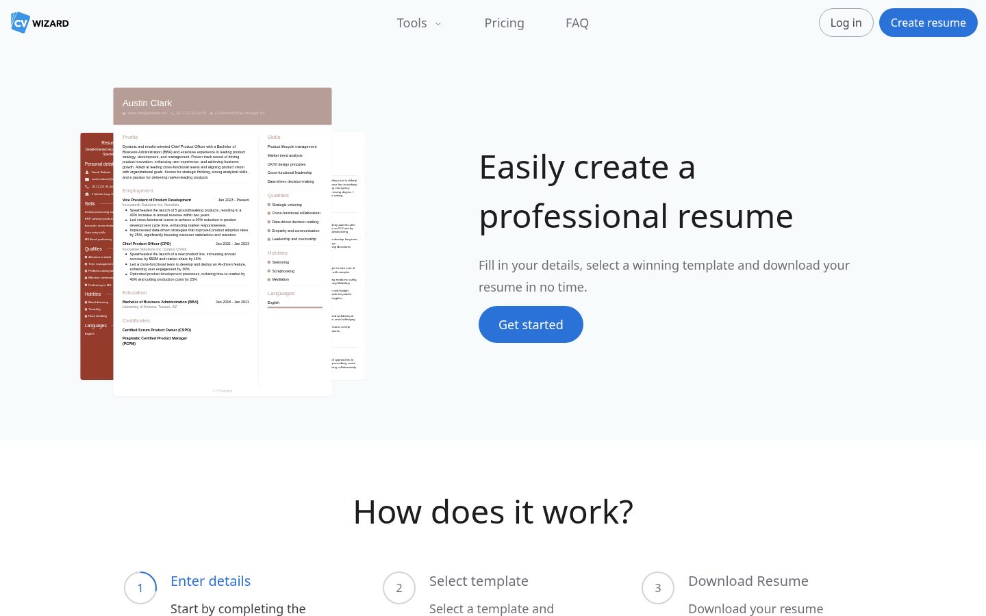 CVwizard Homepage