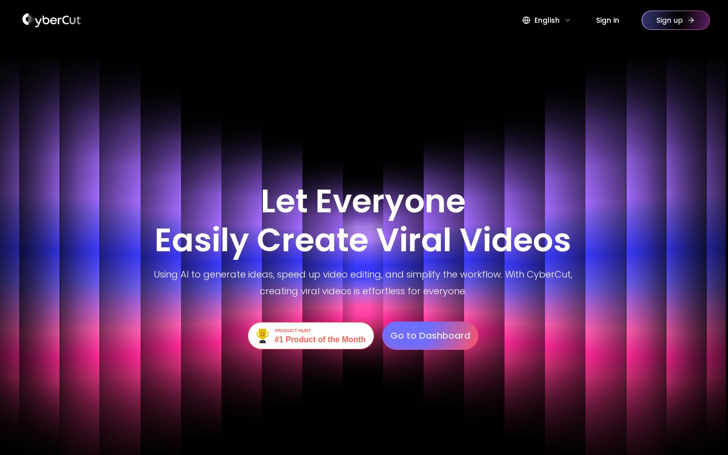 CyberCut AI Homepage