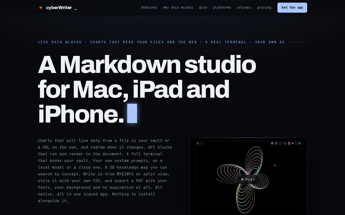 cyberWriter Homepage