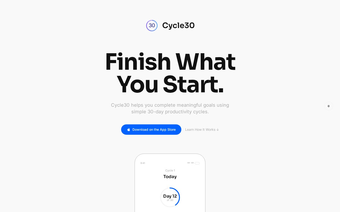 Cycle 3 0 Homepage
