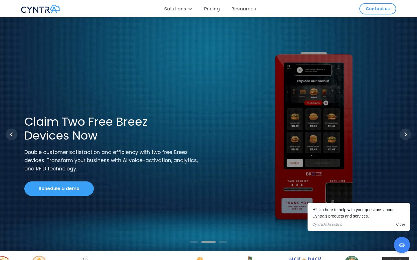 Cyntra Homepage