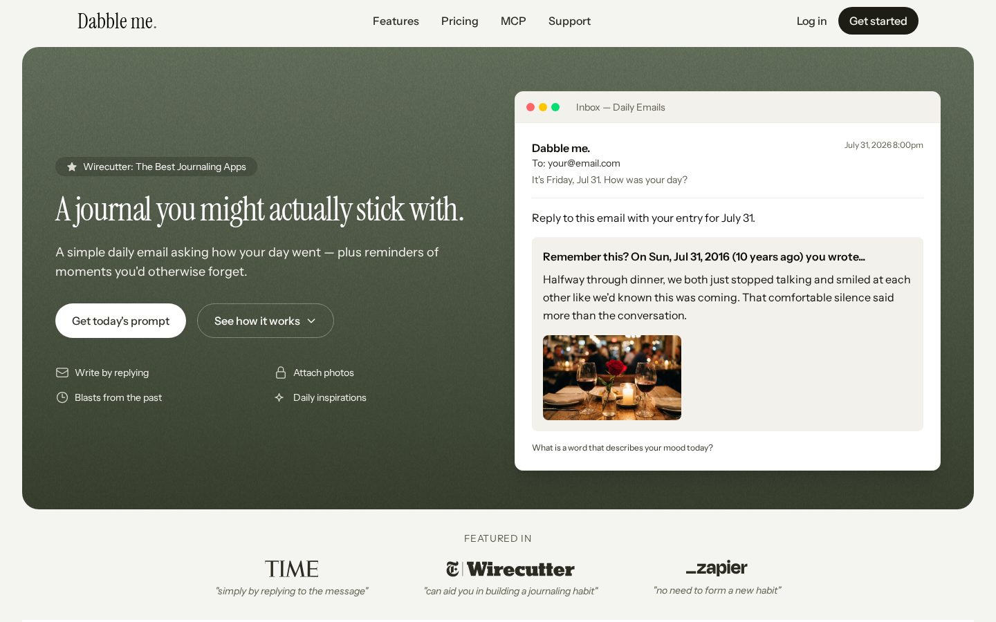 Dabble me Homepage