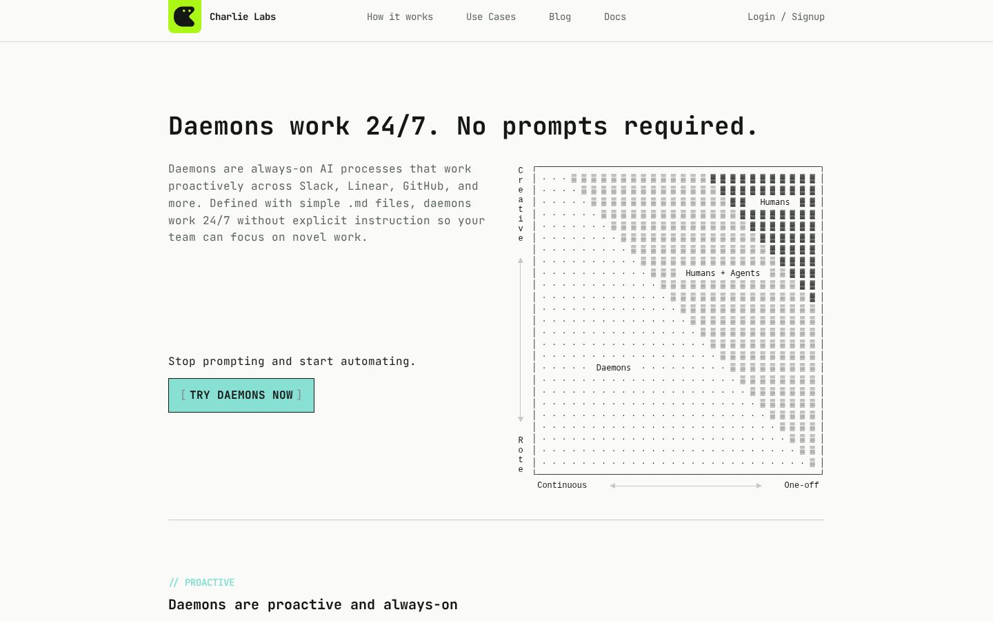 Daemons by Charlie Labs Homepage