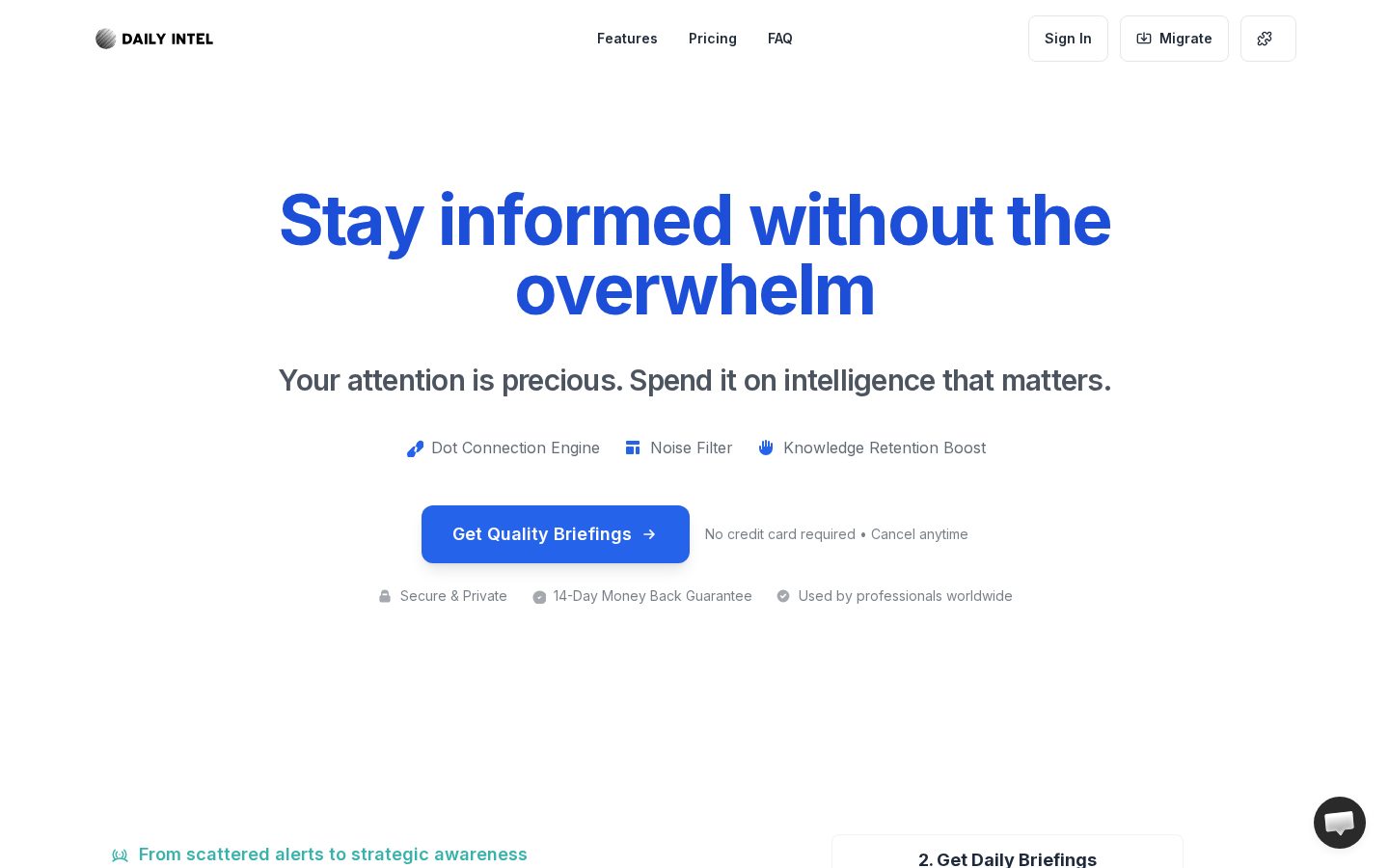 Daily Intel Homepage