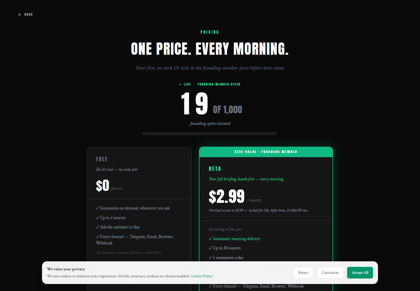 DailyTube pricing