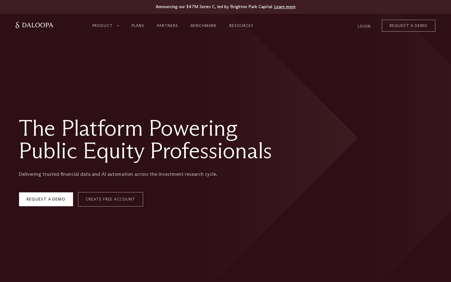 Daloopa Homepage