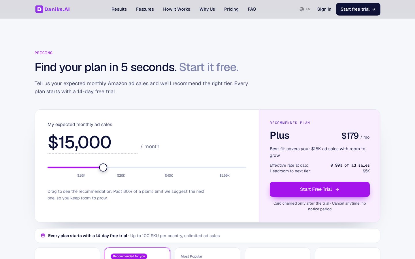 Daniks AI Pricing