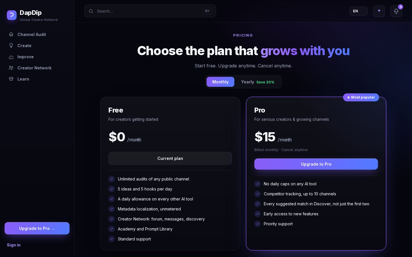 DapDip Pricing