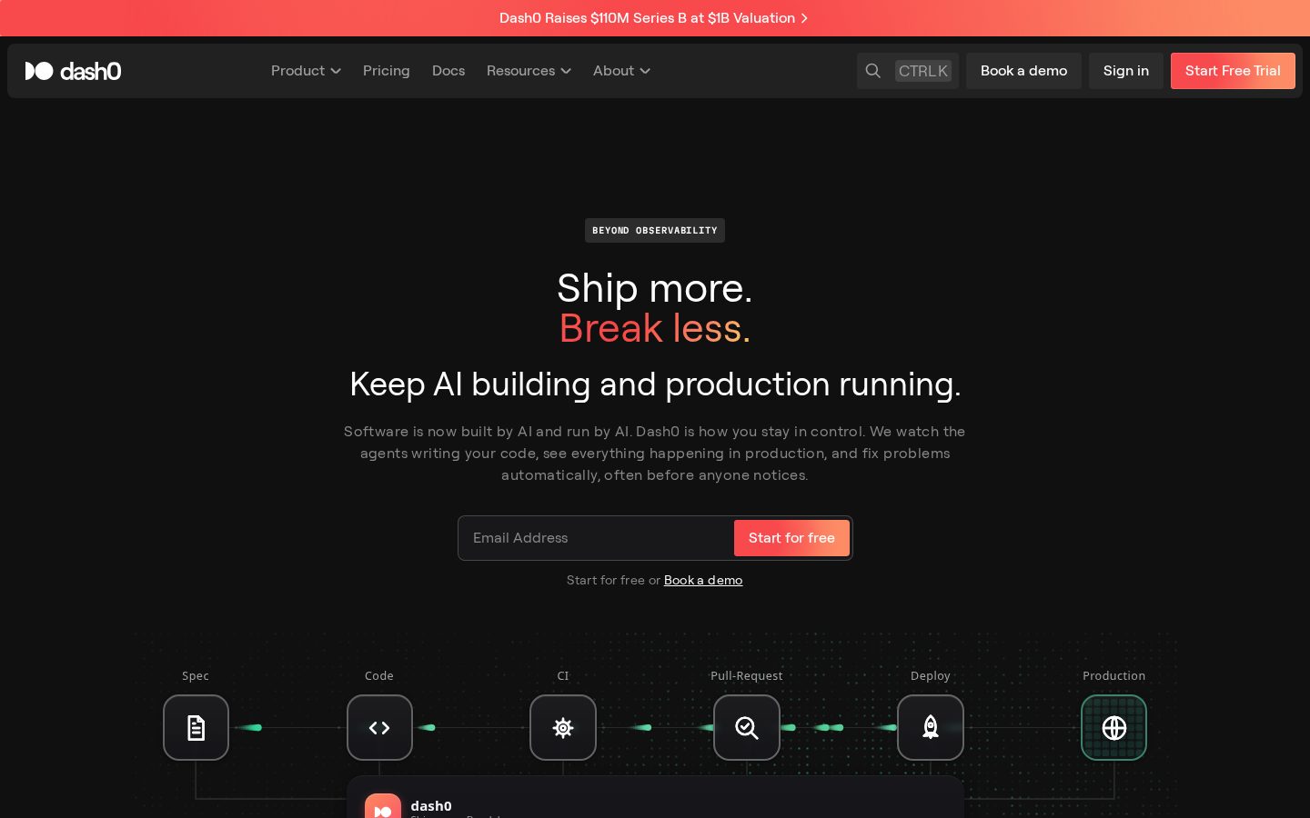Dash0 Homepage
