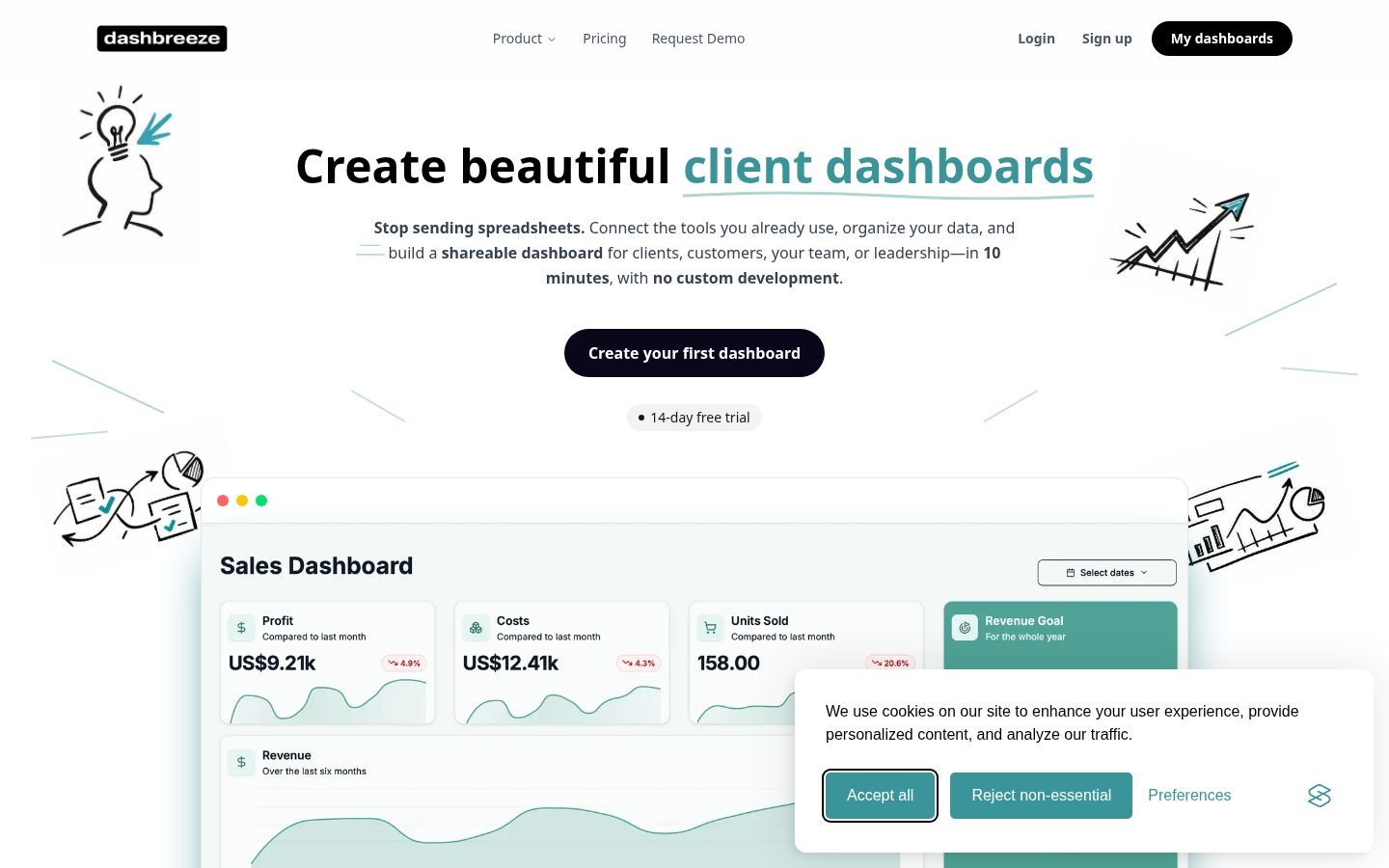 Dashbreeze Homepage