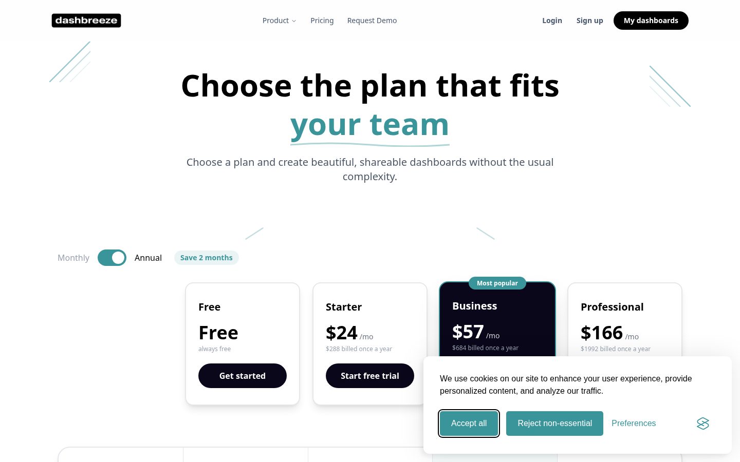 Dashbreeze Pricing
