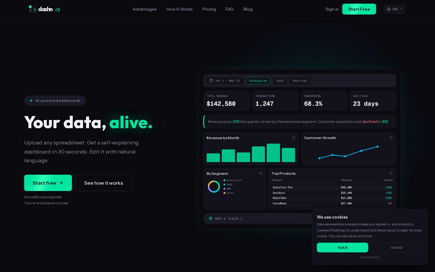 Dashn.ai Homepage