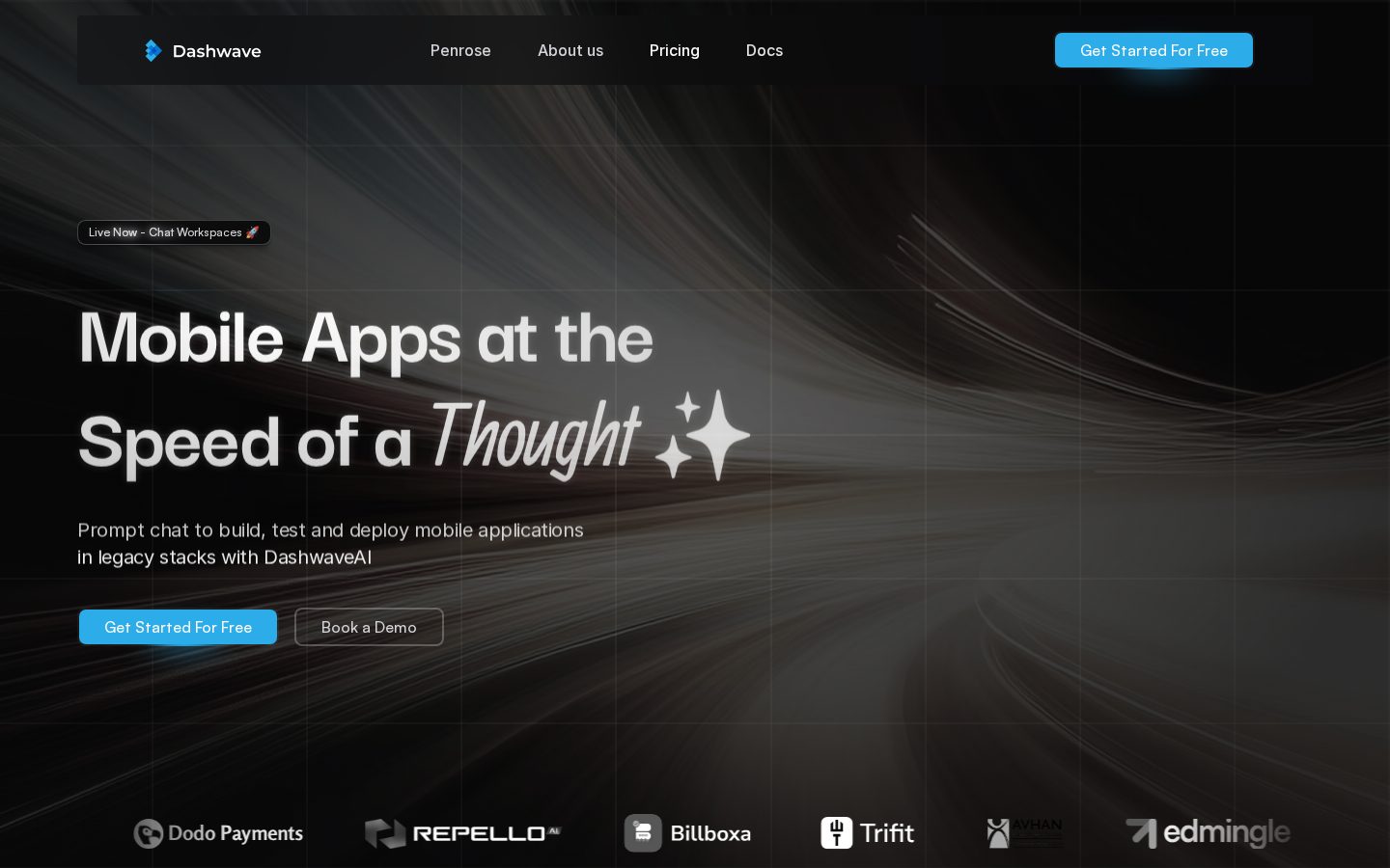 Dashwave Homepage