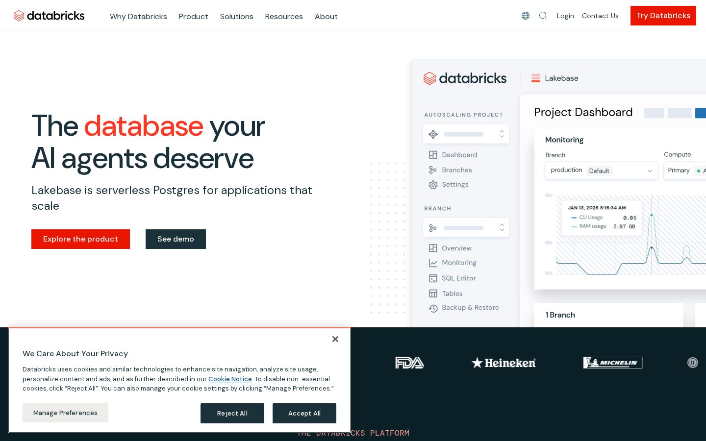 Databricks Homepage