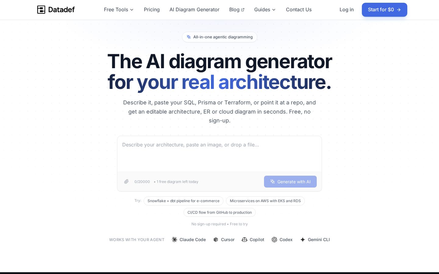 Datadef Homepage