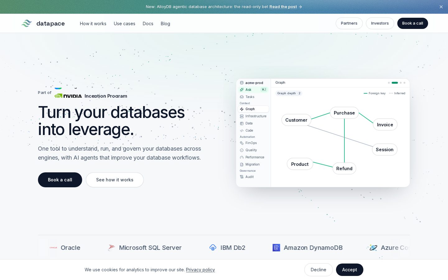 Datapace Homepage