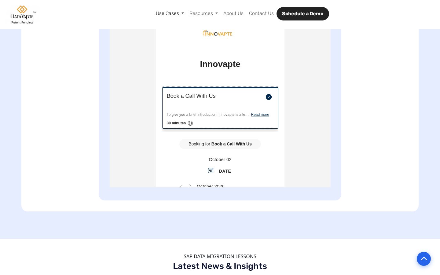 DataVapte Homepage