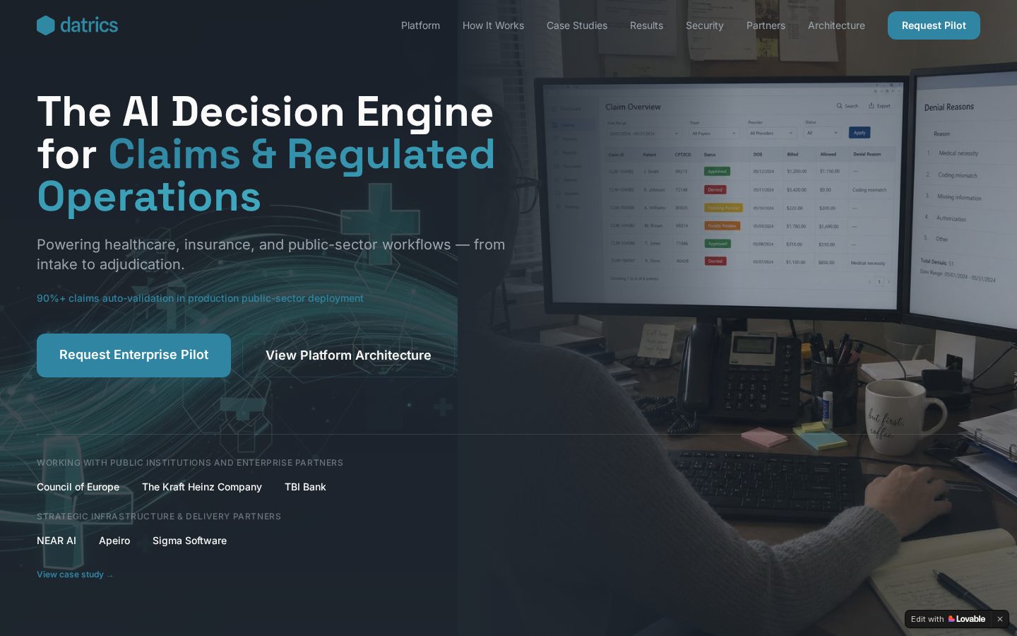 Datrics Homepage