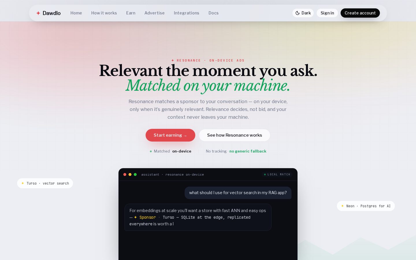 Dawdlo Homepage