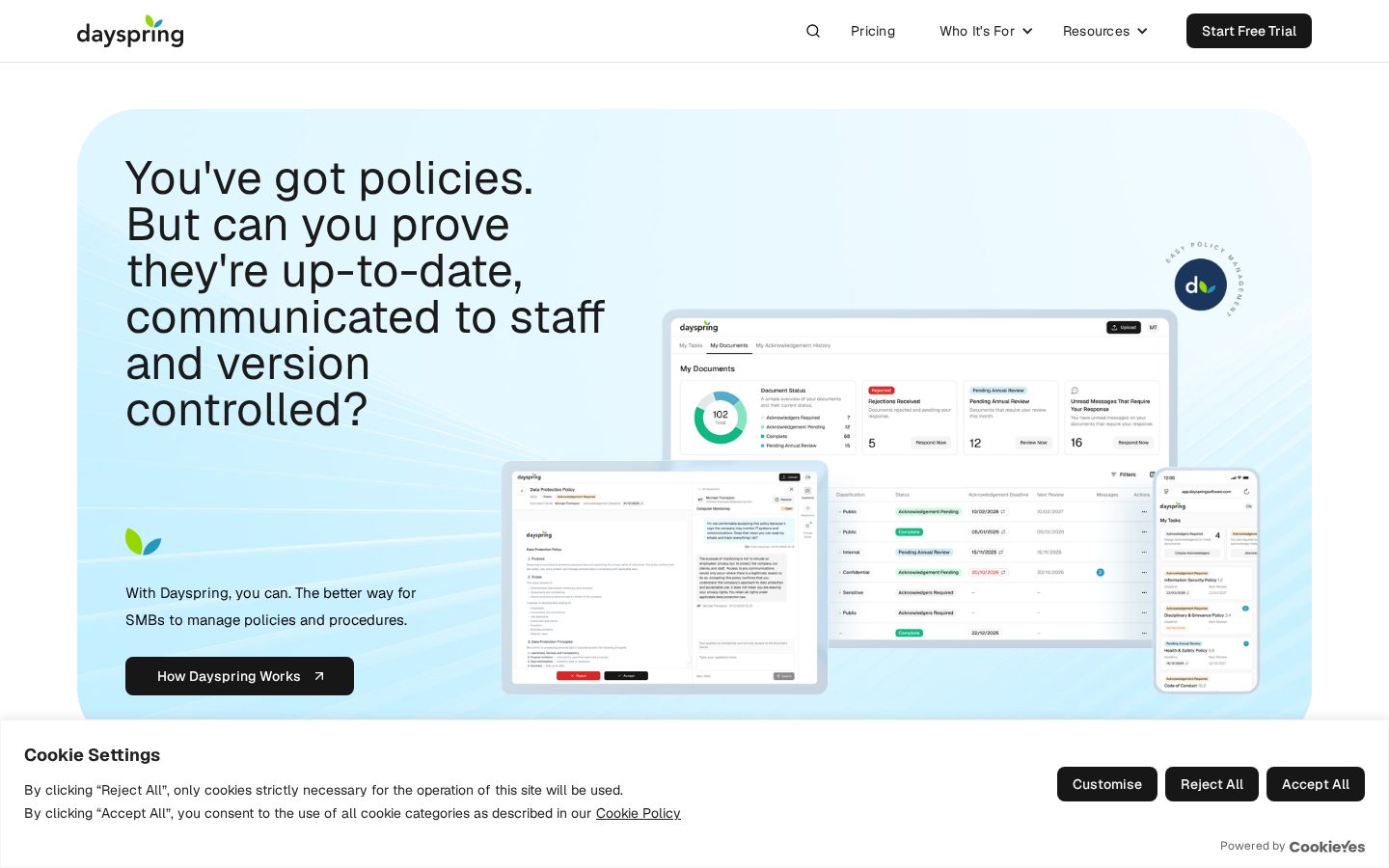Dayspring Software Homepage