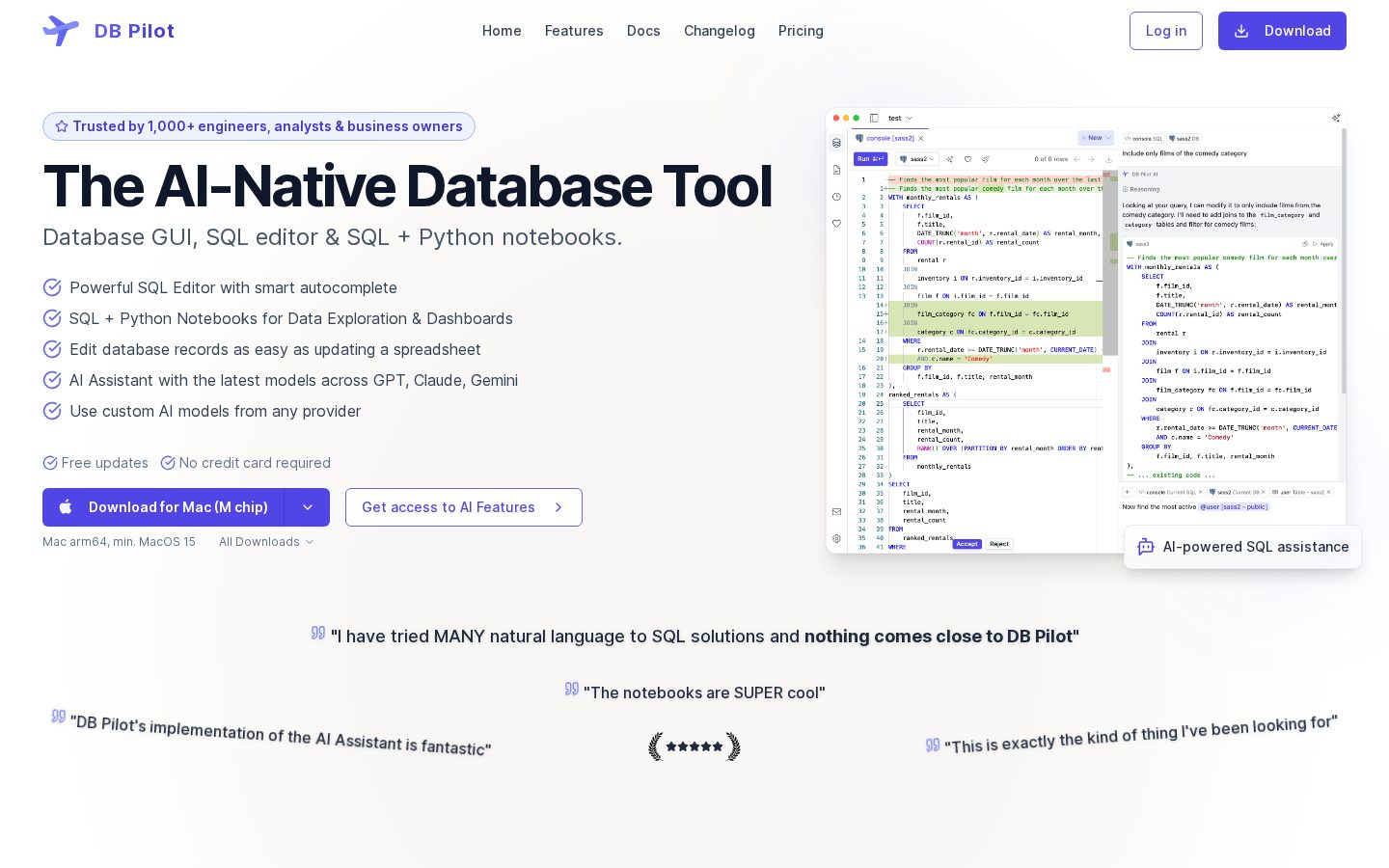DB Pilot Homepage